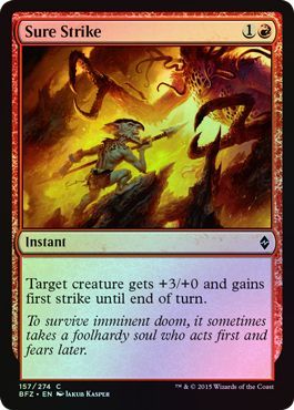 Battle for Zendikar 157/274 Sure Strike (Foil)