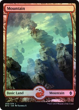 Battle for Zendikar 269/274 Mountain (Full Art)(Foil)