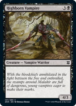 Zendikar Rising 107/280 Highborn Vampire