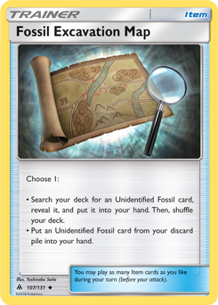 Forbidden Light 107/131 Fossil Excavation Map