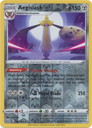 Battle Styles 107/163 Aegislash (Reverse Holo)