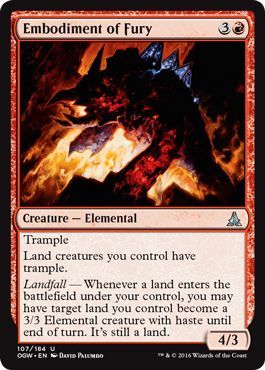 Oath of the Gatewatch 107/184 Embodiment of Fury