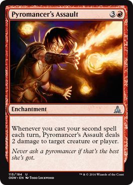 Oath of the Gatewatch 115/184 Pyromancer's Assault