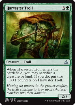 Oath of the Gatewatch 133/184 Harvester Troll