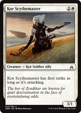 Oath of the Gatewatch 023/184 Kor Scythemaster