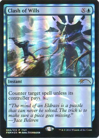 Magic: The Gathering Promo FNM 002/012 Clash of Wills (Foil)