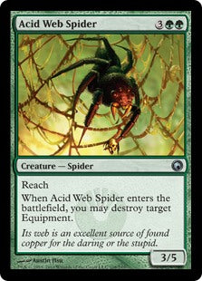 Scars of Mirrodin 108/249 Acid Web Spider