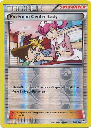 Generations 68/83 Pokemon Center Lady (Reverse Holo)