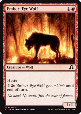 Shadows Over Innistrad 154/297 Ember-Eye Wolf