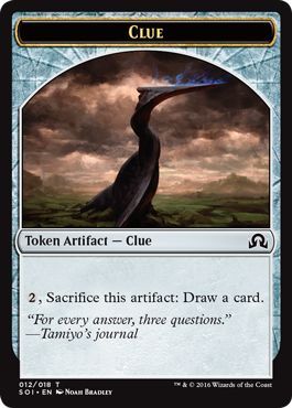 Clue 012/018 Shadows Over Innistrad Token