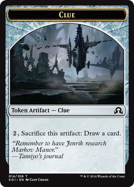 Clue 014/018 Shadows Over Innistrad Token