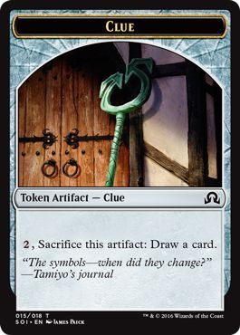 Clue 015/018 Shadows Over Innistrad Token