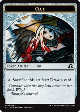 Clue 016/018 Shadows Over Innistrad Token