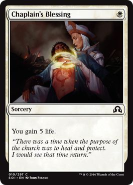 Shadows Over Innistrad 010/297 Chaplain's Blessing