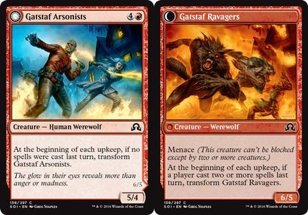 Shadows Over Innistrad 158/297 Gatstaf Arsonists//Gatstaf Ravagers