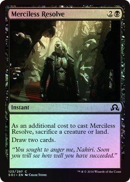 Shadows Over Innistrad 123/297 Merciless Resolve (Foil)