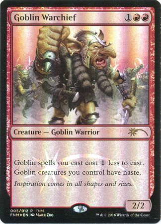 Magic: The Gathering Promo FNM 005/012 Goblin Warchief (Foil)