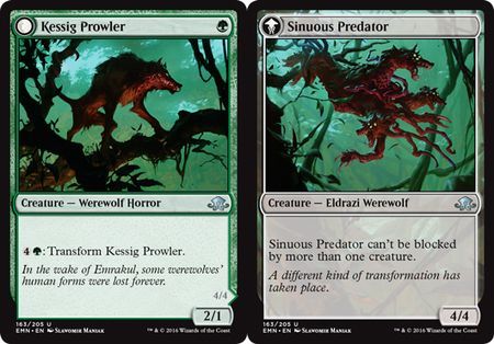 Eldritch Moon 163/205 Kessig Prowler//Sinuous Predator