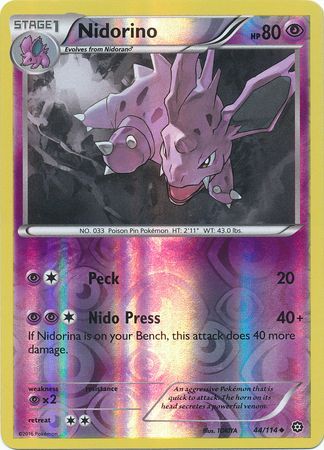 Steam Siege 044/114 Nidorino (Reverse Holo)