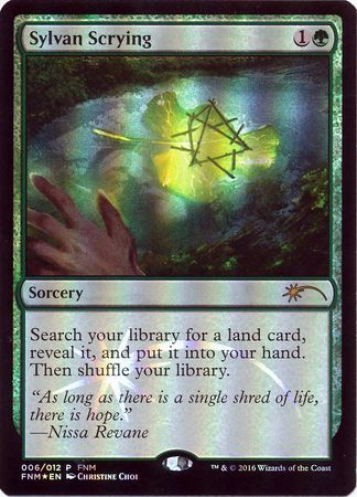 Magic: The Gathering Promo FNM 006/012 Sylvan Scrying (Foil)