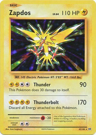 Evolutions 042/108 Zapdos (Holo)