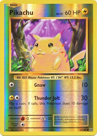 Evolutions 035/108 Pikachu (Reverse Holo)