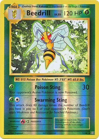 Evolutions 007/108 Beedrill (Reverse Holo)