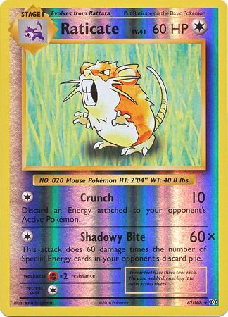 Evolutions 067/108 Raticate (Reverse Holo)