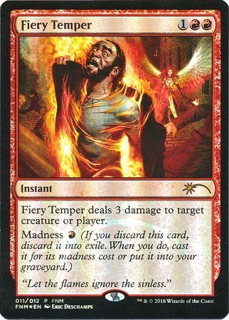 Magic: The Gathering Promo FNM 011/012 Fiery Temper (Foil)