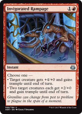 Aether Revolt 086/184 Invigorated Rampage