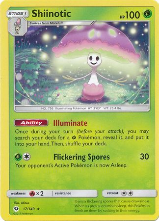 Sun & Moon 017/149 Shiinotic (Holo)