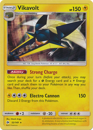 Sun & Moon 052/149 Vikavolt (Reverse Holo)