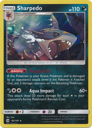 Sun & Moon 082/149 Sharpedo (Holo)