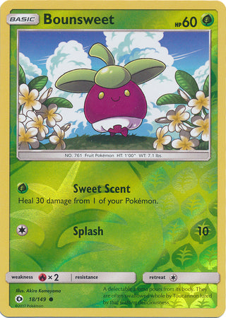 Sun & Moon 018/149 Bounsweet (Reverse Holo)