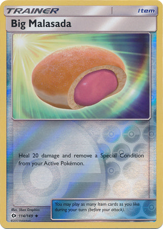 Sun & Moon 114/149 Big Malasada (Reverse Holo)