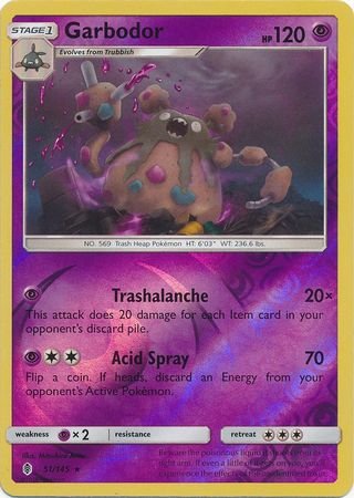 Guardians Rising 051/145 Garbodor (Reverse Holo)