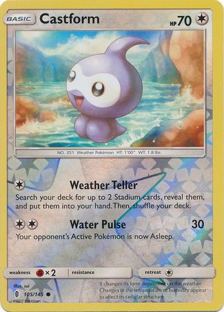 Guardians Rising 105/145 Castform (Reverse Holo)