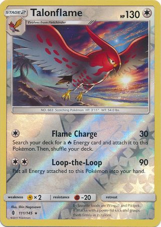 Guardians Rising 111/145 Talonflame (Reverse Holo)