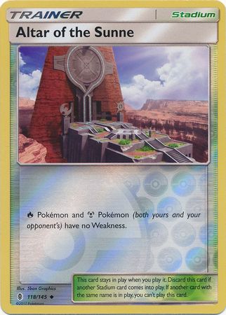 Guardians Rising 118/145 Altar of the Sunne (Reverse Holo)