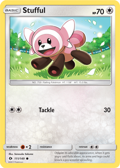 Sun & Moon 111/149 Stufful (Reverse Holo)