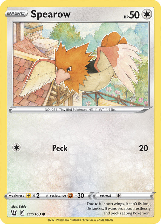 Battle Styles 111/163 Spearow