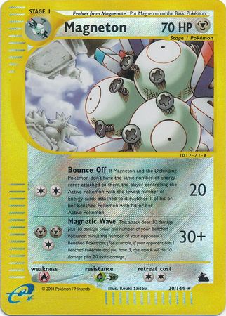 Skyridge 020/144 Magneton (Reverse Holo)