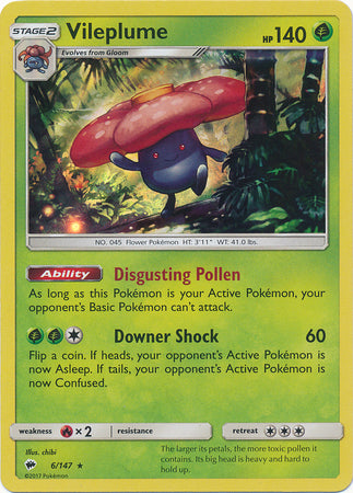 Burning Shadows 006/147 Vileplume (Holo)