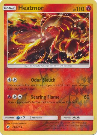 Burning Shadows 024/147 Heatmor (Reverse Holo)