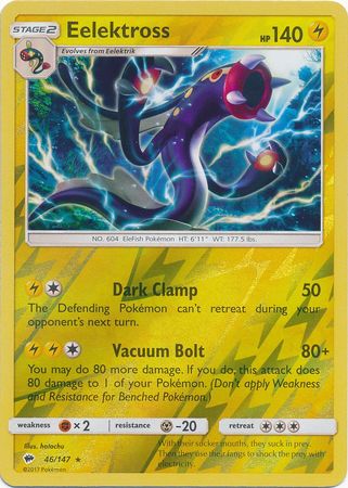 Burning Shadows 046/147 Eelektross (Reverse Holo)