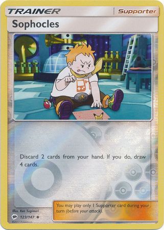 Burning Shadows 123/147 Sophocles (Reverse Holo)