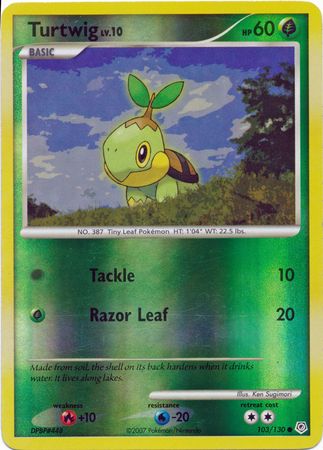 Diamond & Pearl 103/130 Turtwig (Reverse Holo)