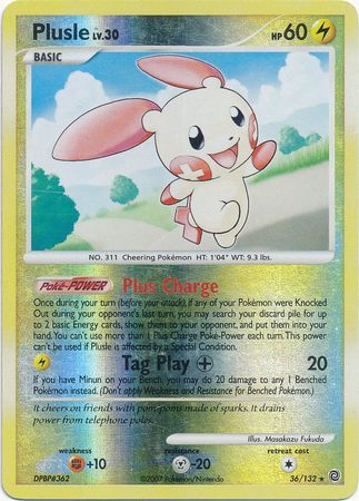 Secret Wonders 036/132 Plusle (Reverse Holo)