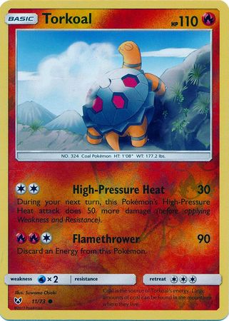 Shining Legends 11/73 Torkoal (Reverse Holo)