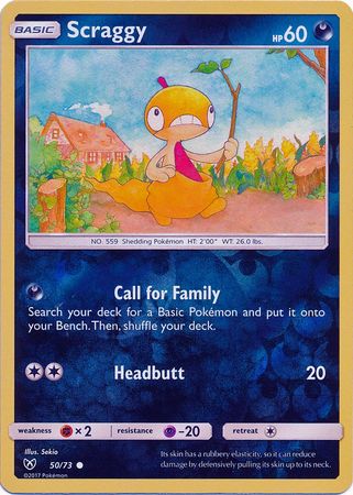 Shining Legends 50/73 Scraggy (Reverse Holo)